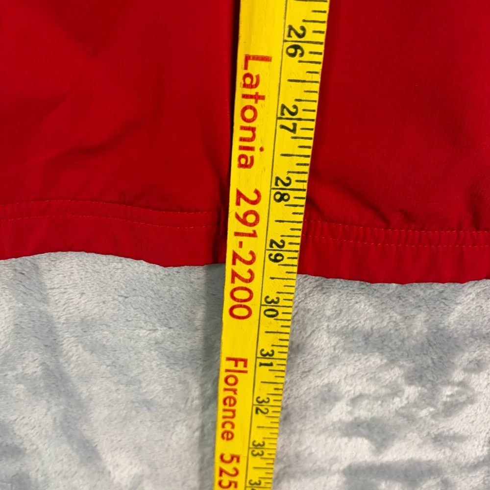 Ohio State Buckeyes Mens Large Nike FitStorm 1/4 Zip Pullover Jacket Red VTG